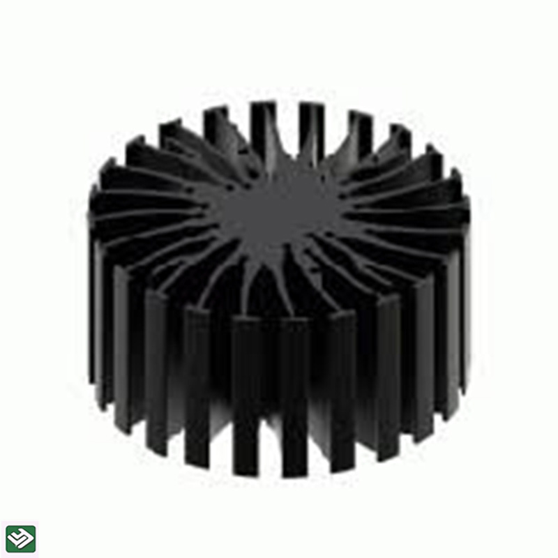 OEM custom aluminum cnc machining parts round heat sink pipe