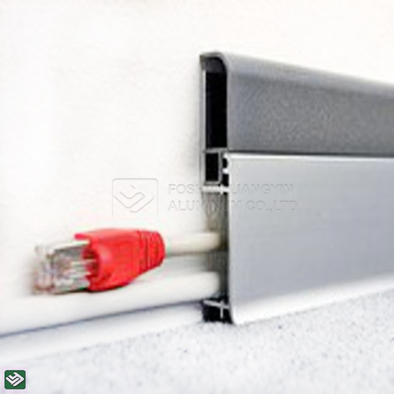 Customized aluminum profile for aluminum baseboard skirting