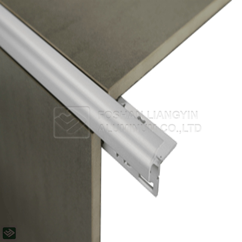 Aluminium tile trim profile custom aluminum extrusion strip
