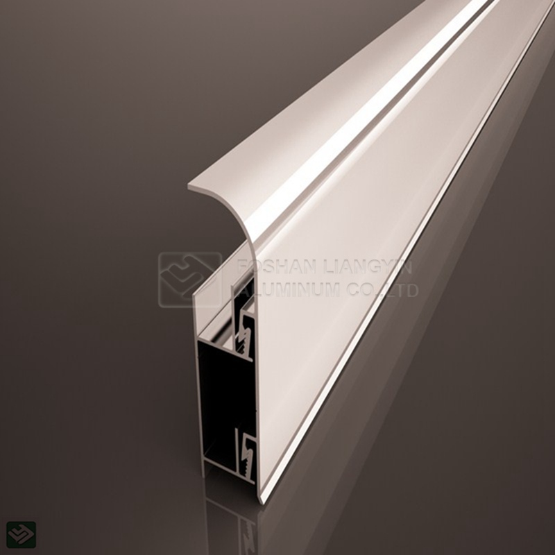 Customized aluminum profile for aluminum baseboard skirting