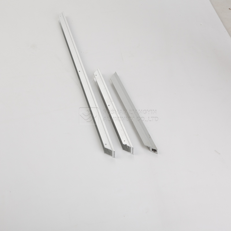 Aluminium moulding profile machining flat light aluminum profile