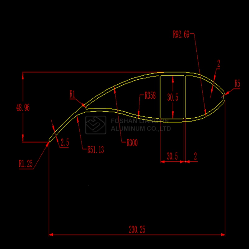 Chinese manufacturer aluminum extrusion cnc machining aluminum fan blade