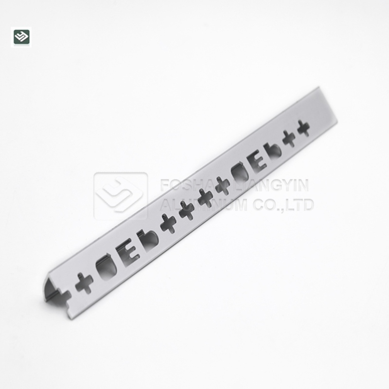 Aluminum profile cnc milling machining tile trim strip aluminum extrusion