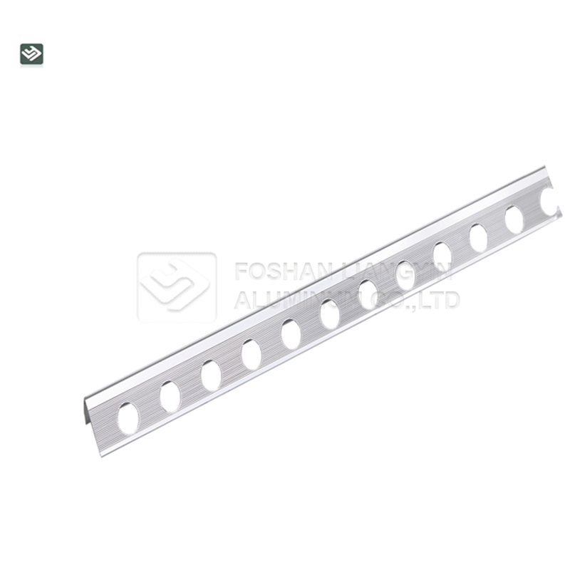 Aluminum profile cnc milling machining tile trim strip aluminum extrusion