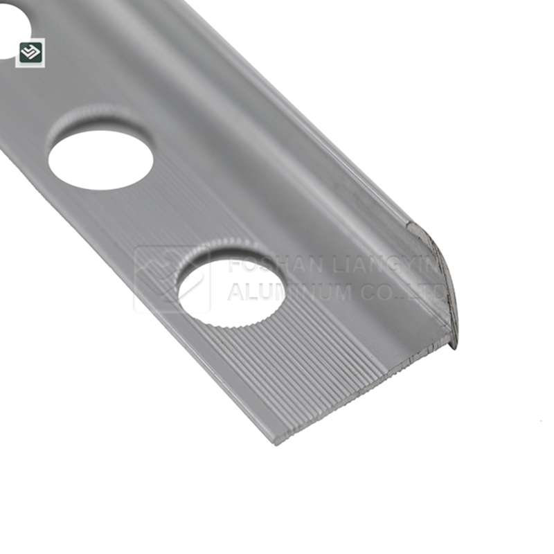 Aluminum profile cnc milling machining tile trim strip aluminum extrusion