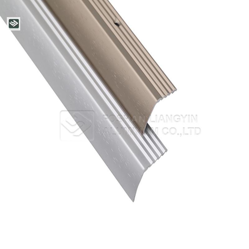 Aluminium extruded profile manufacturer processing tile trim strip aluminum extrusion