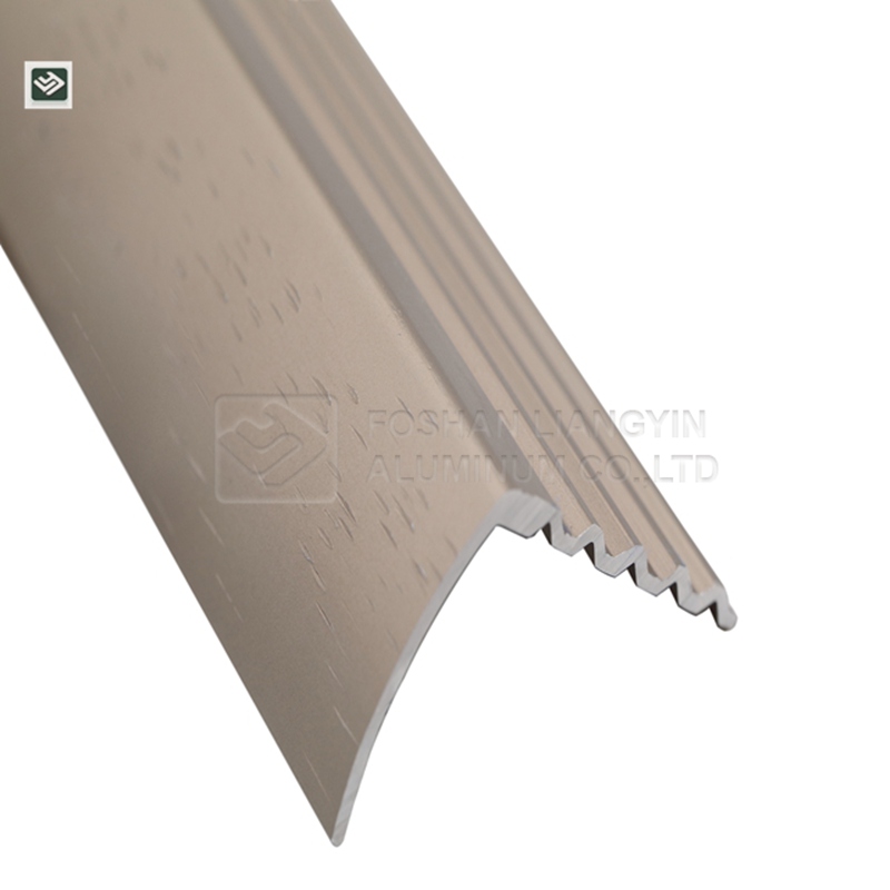 Aluminium extruded profile manufacturer processing tile trim strip aluminum extrusion