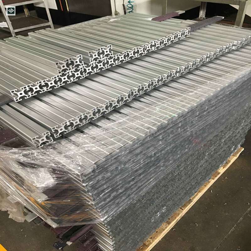 Foshan cnc machining manufacturer extruded 40x80 aluminium profile