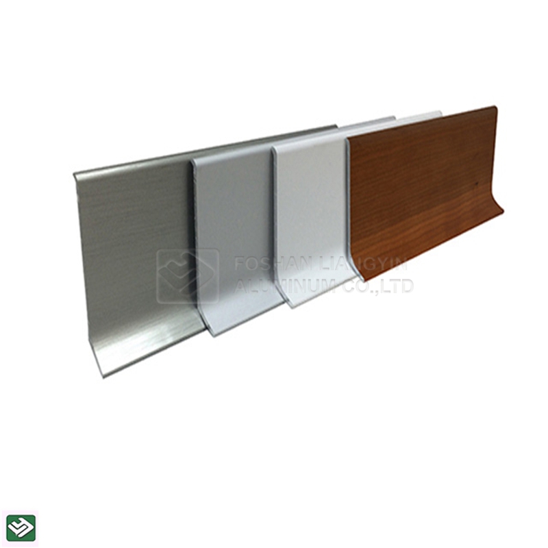 Custom oem services cnc aluminum profile floor skirting baseboard