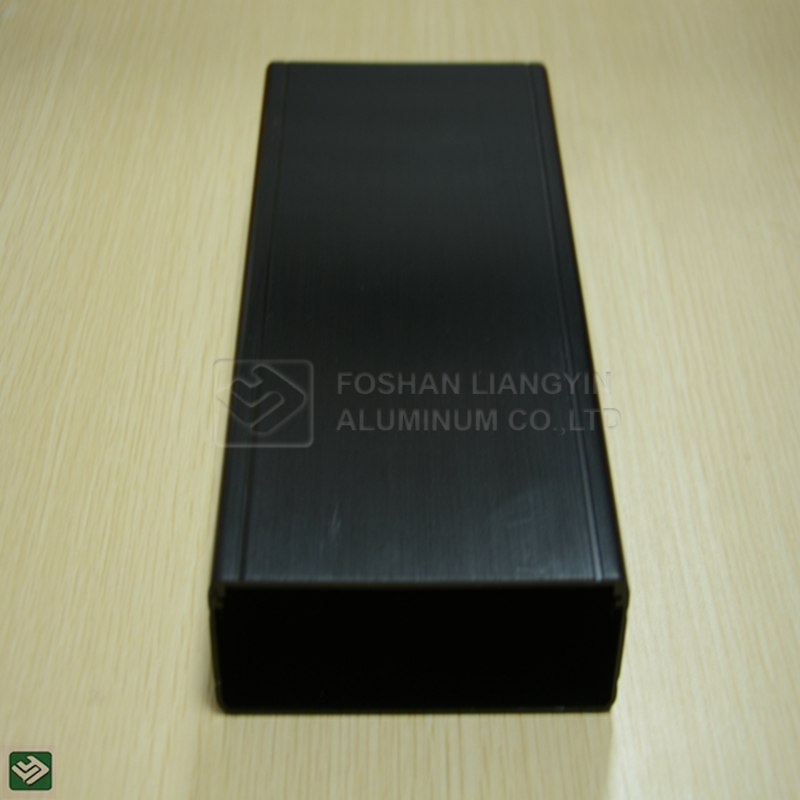 Foshan aluminum extruded manufacturer anodized black aluminum extrusion housiong