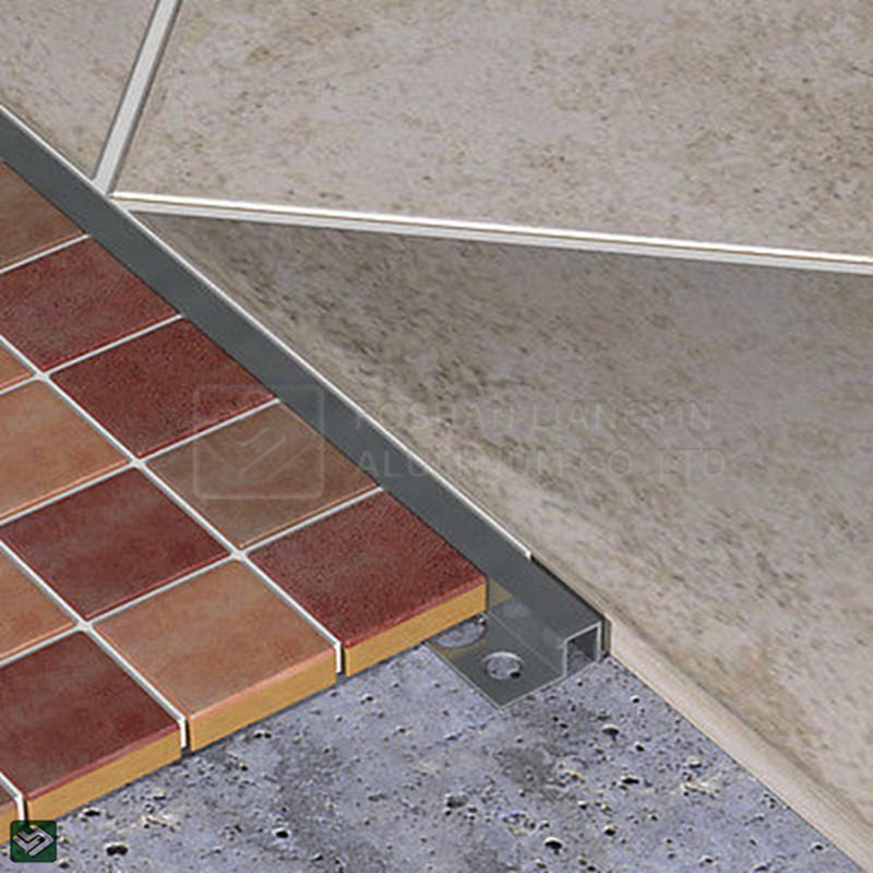 Foshan custom aluminum profile manufacturer cnc machining center extrusion tile trim strip