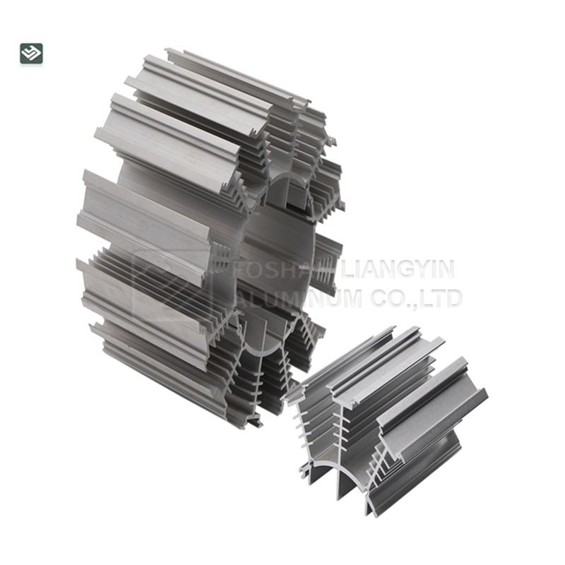 Costom desgined aluminum profile cnc machining aluminum extrusion heatsink profile