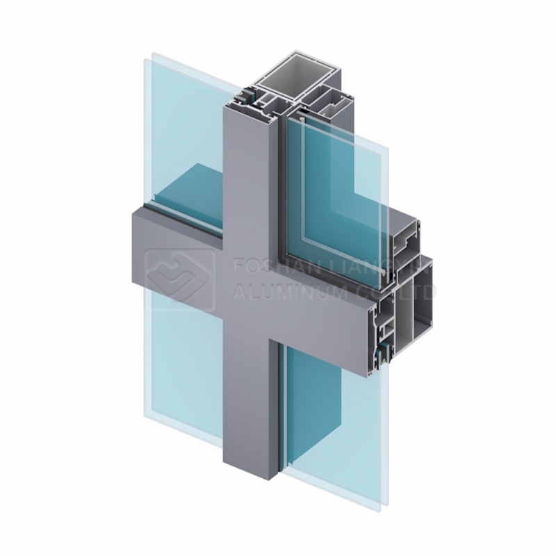 OEM machined extrusion aluminum processing curtain wall aluminum profile