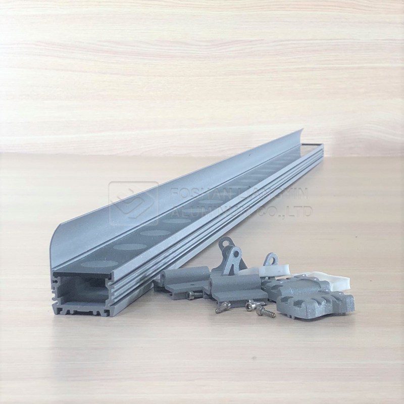 Customized extrusion aluminum cnc machining wall washer aluminium led lighting profile