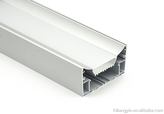 Aluminum extrusion profile for lighting housing with CNC machining in foshan ES