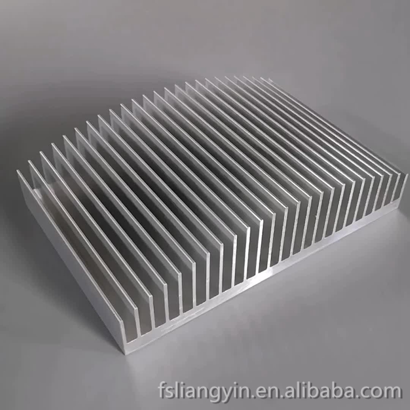 Aluminum heat sink extrusion with cnc machining for power aluminium parts ES