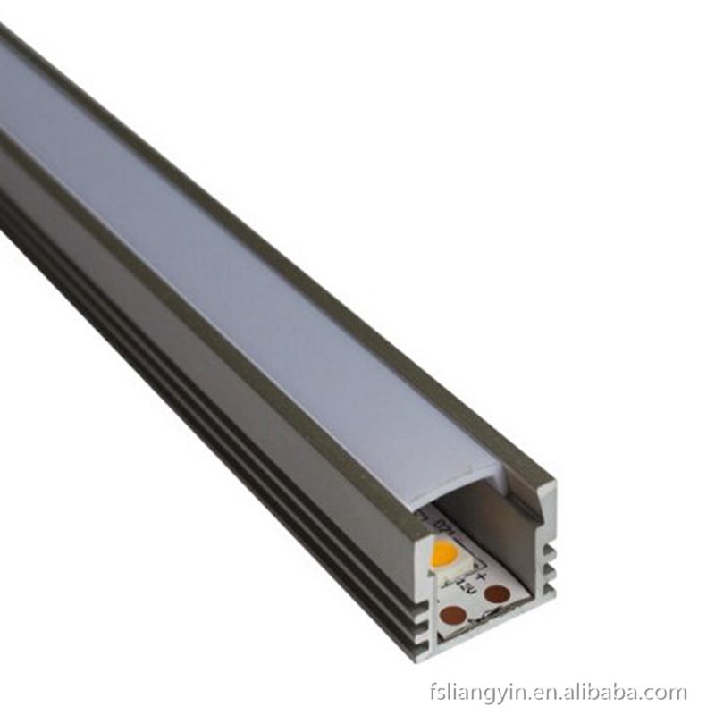 Custom led light Aluminum extrusion profile aluminium light enclosure with cnc ES